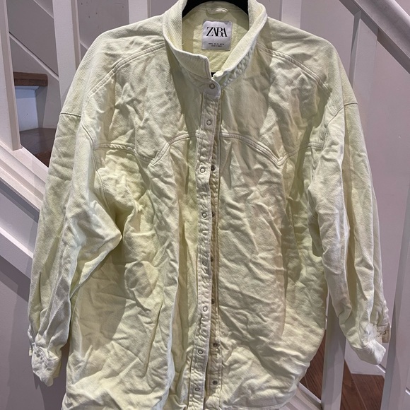Zara neon yellow button down - Picture 2 of 3